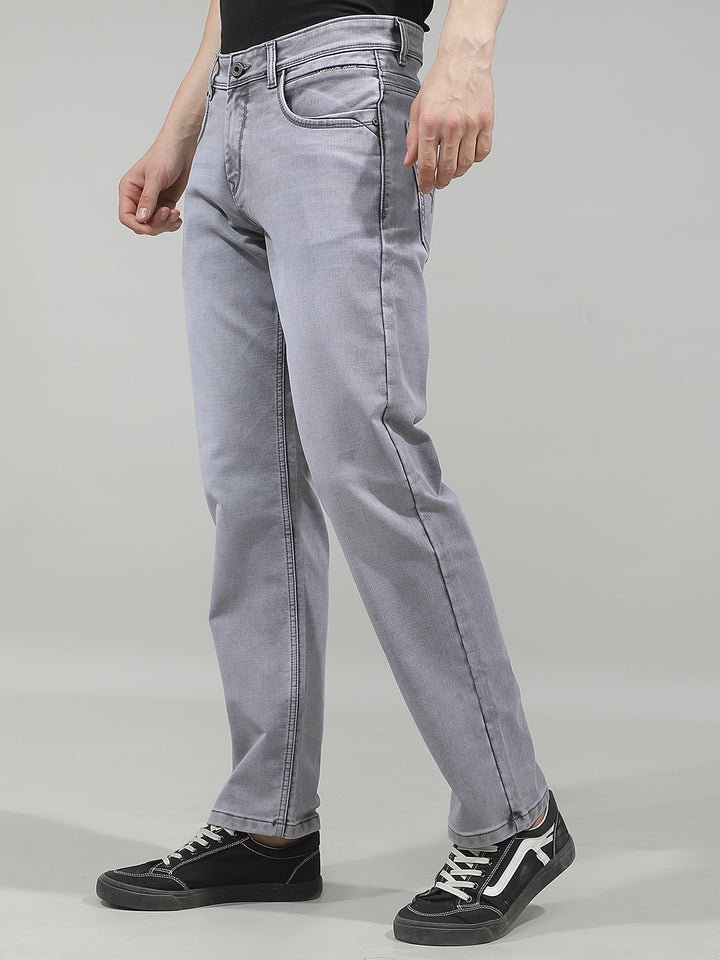 Classic Pewter Grey Straight Jeans
