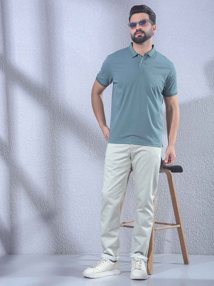 Green Polo Neck T-Shirt