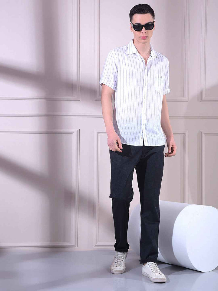 Black Printed Trousers