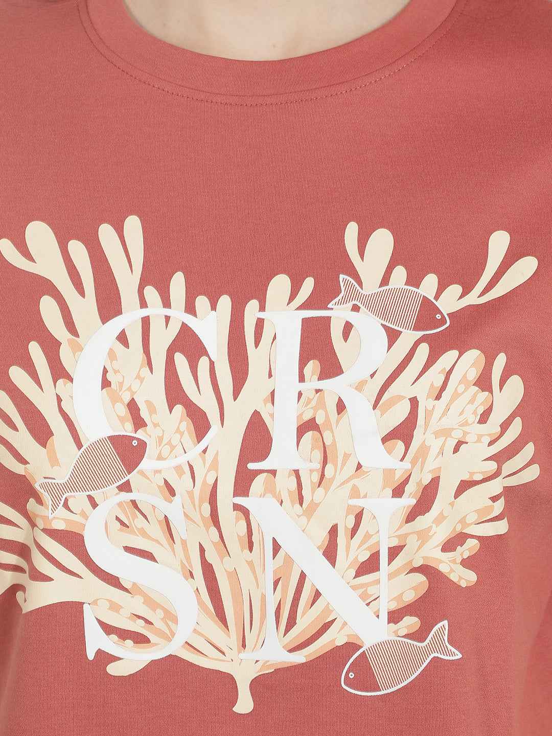 Red Graphic Printed Oversize T-Shirt