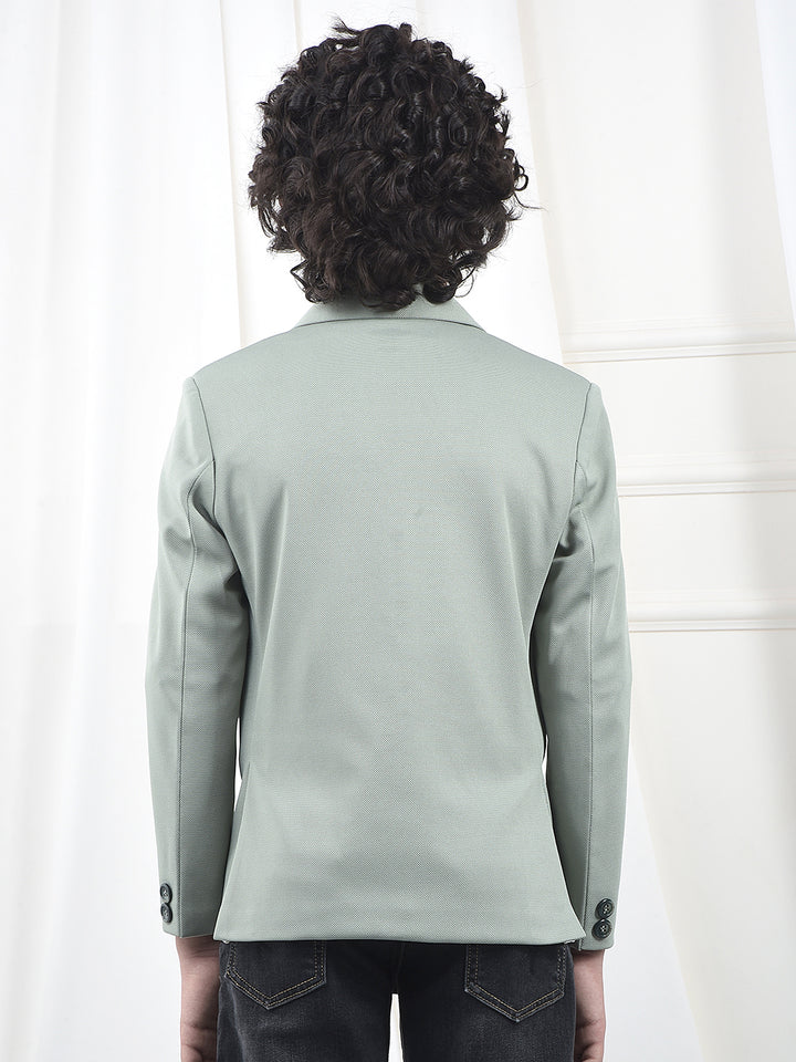 Mint Green Soft-Touch Formal Blazer