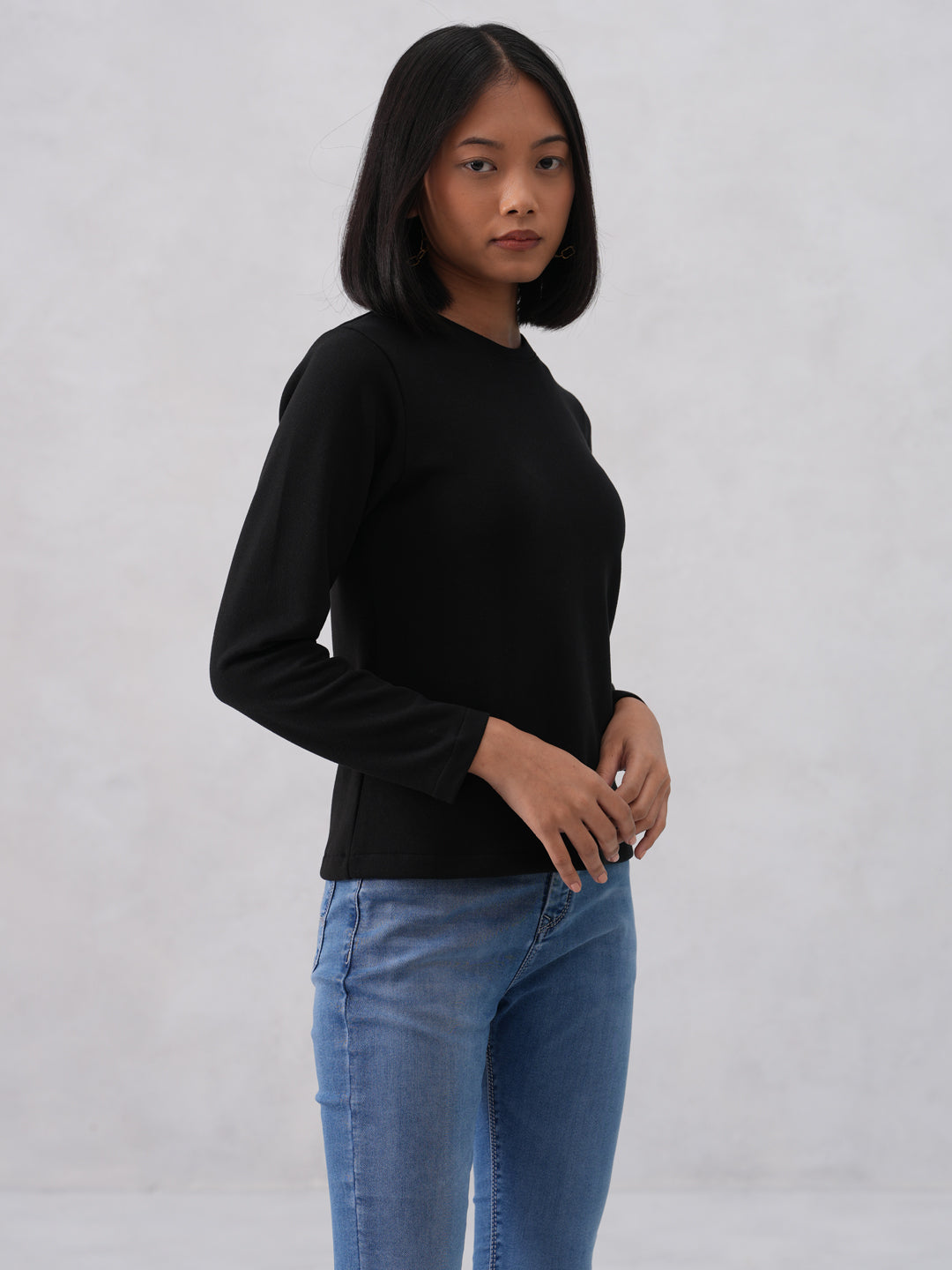 Classic Black Long Sleeve T-Shirt