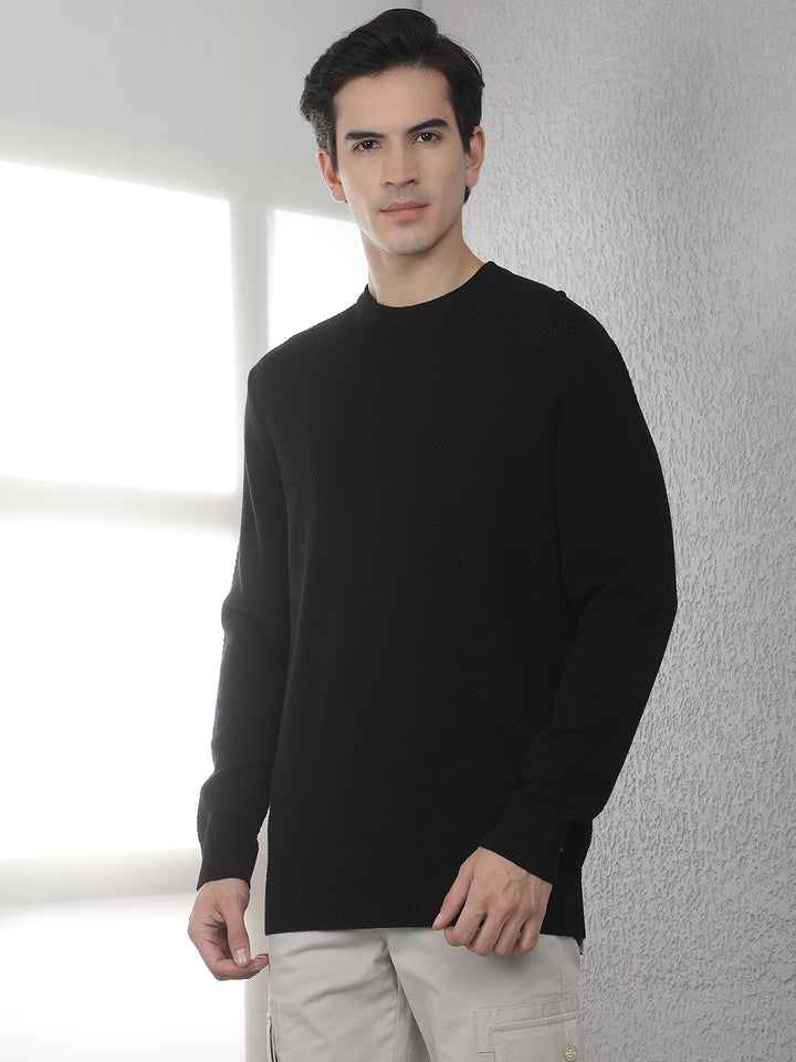 Black Round Neck Sweater