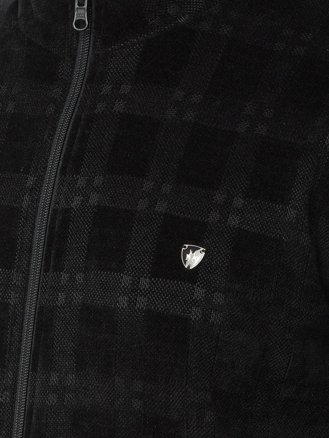 Black Jacquard Reversible Jacket