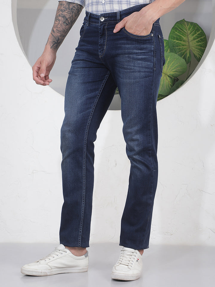 Modern Stonewash Blue Jeans