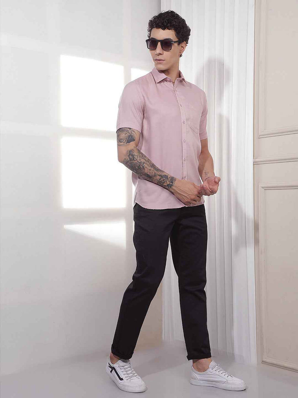 Modern Pink Casual Shirt