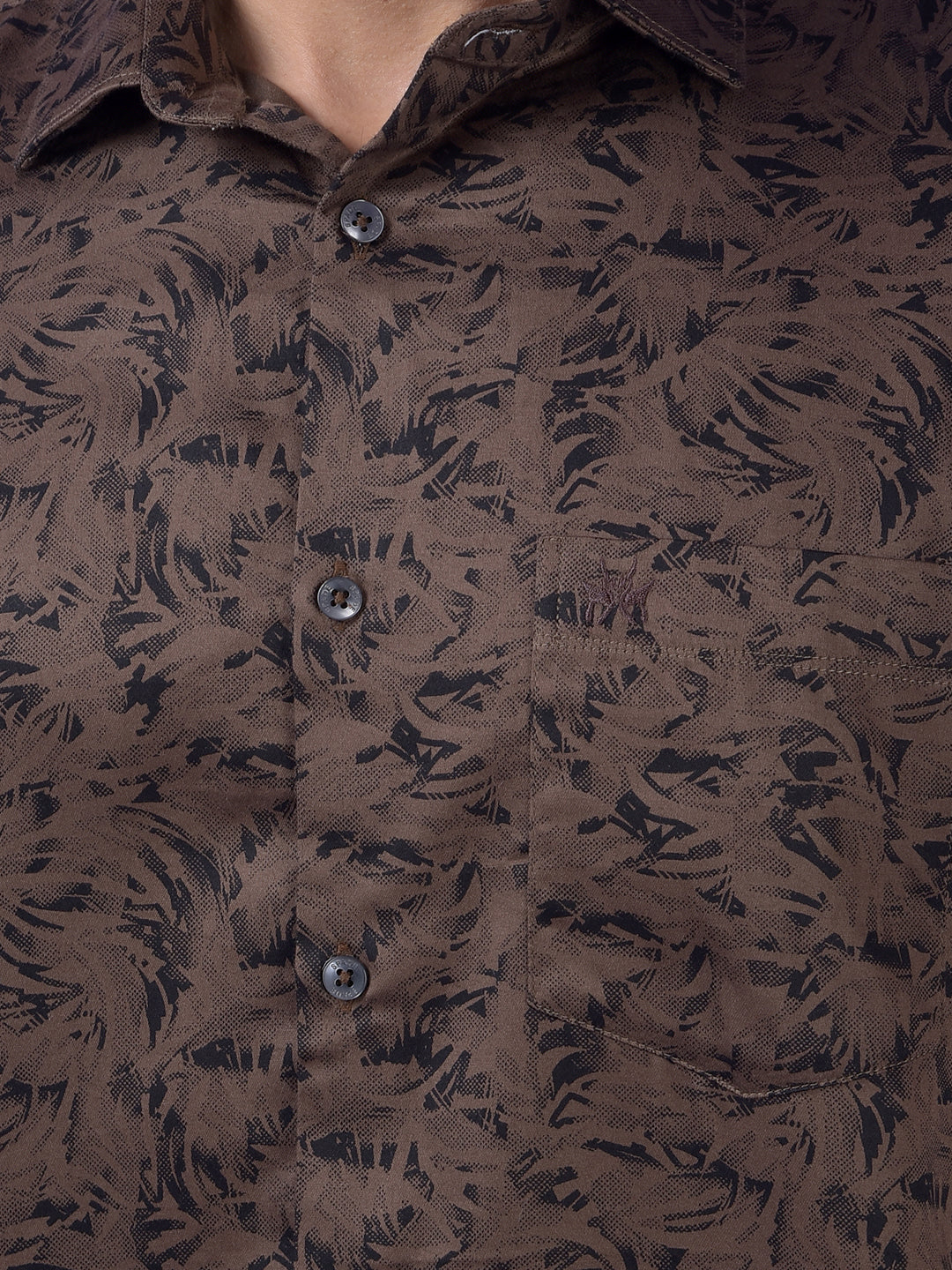 Brown Printed Shirt