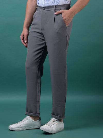 Grey Korean Fit Trousers