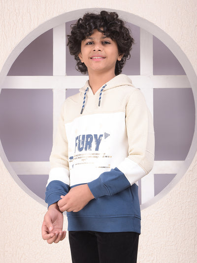 Color-Block Hooded Neck Sweatshirt