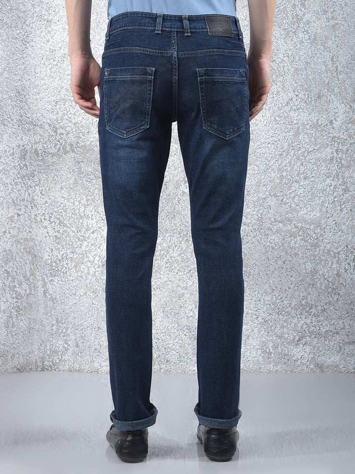 Sleek Cotton Blue Jeans