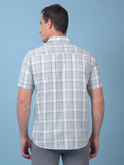 Green Checked 100% Cotton Shirt