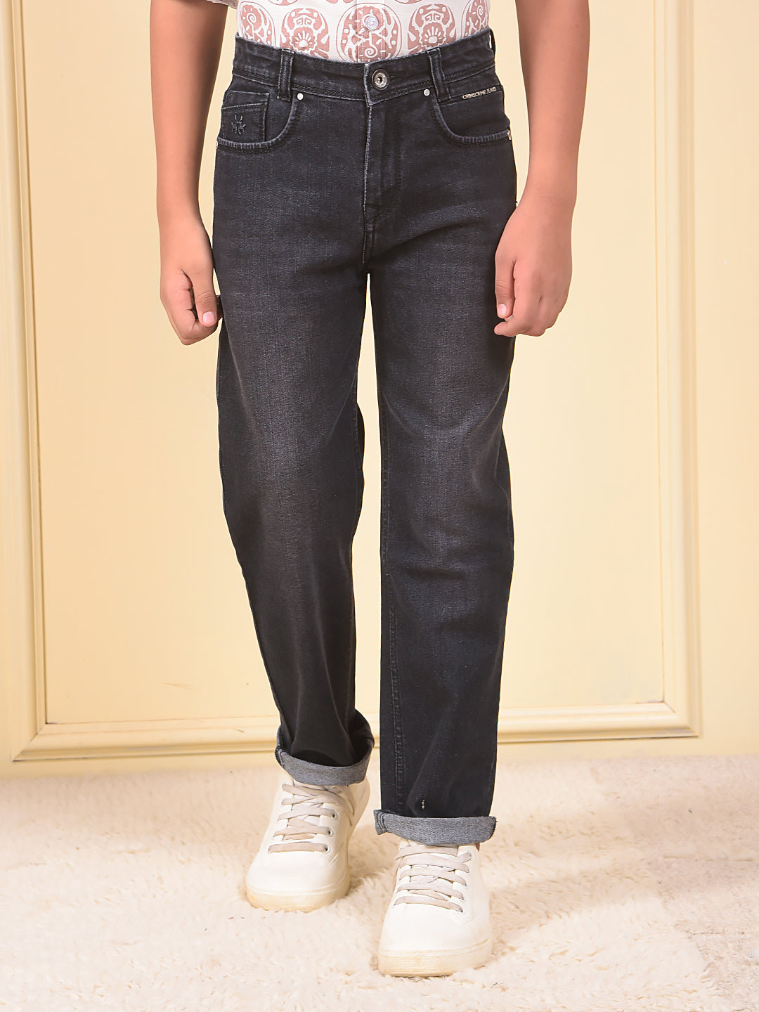Dapper Black Straight Jeans