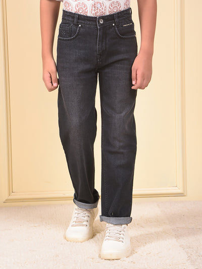 Dapper Black Straight Jeans