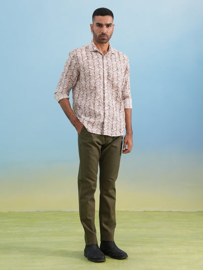 Minimal Aesthetic Casual Beige Shirt