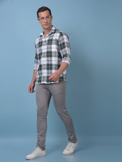 Grey Printed Trousers