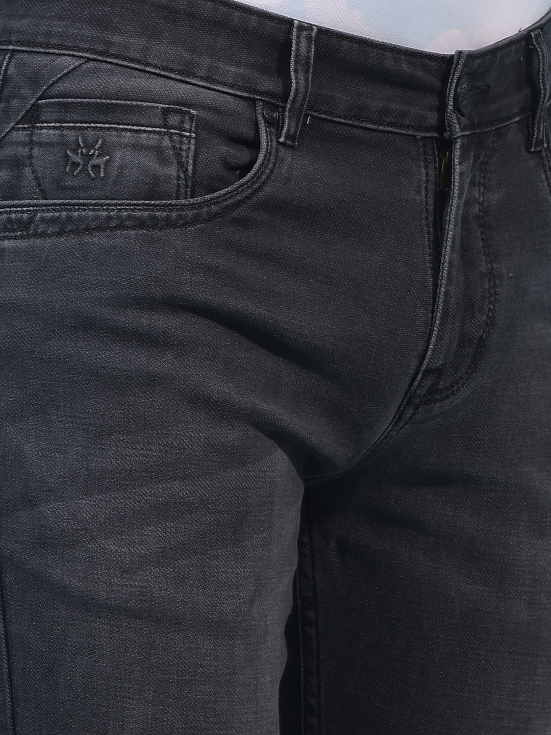 Men's Grey Jeans-Men Jeans-Crimsoune Club