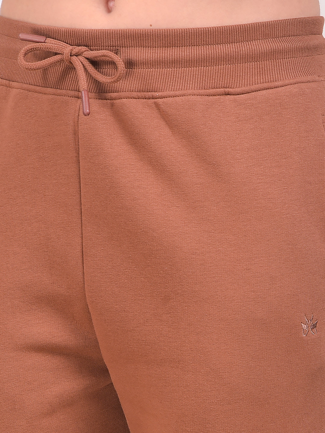 Brown Athleisure Joggers