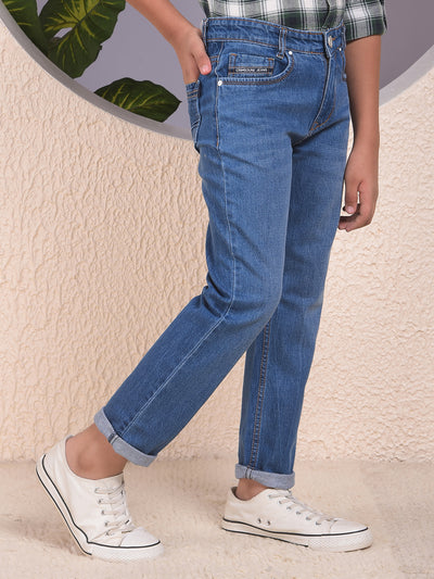 Swanky Navy Blue Straight Jeans