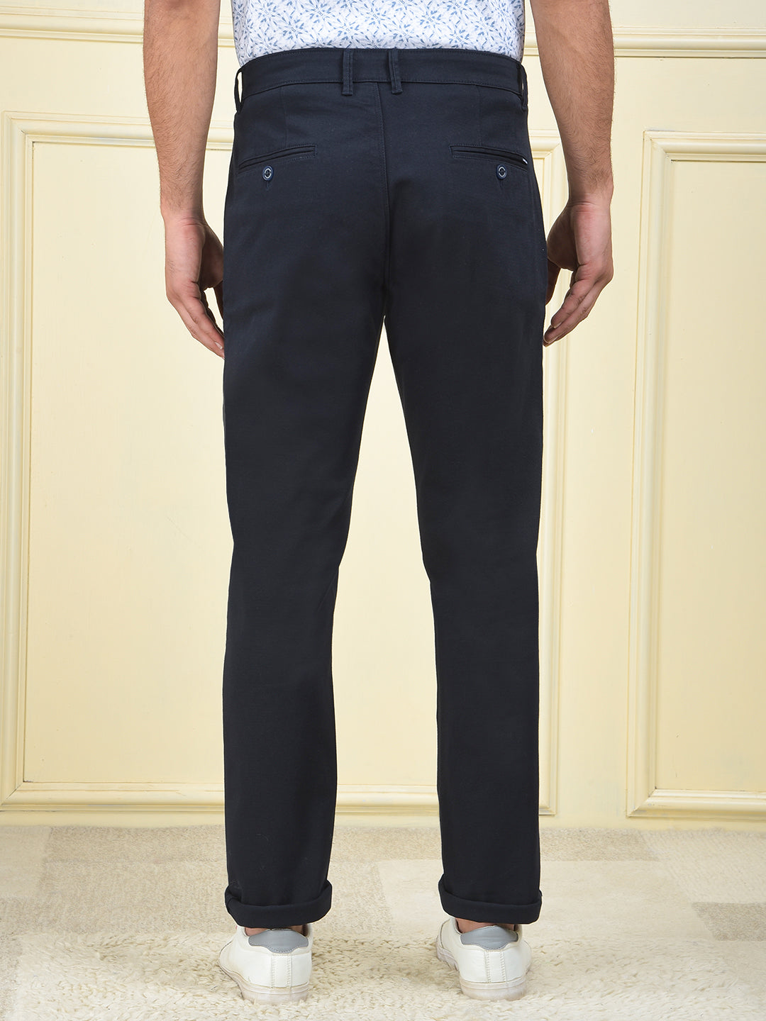 Bright Mode Navy Blue Trousers