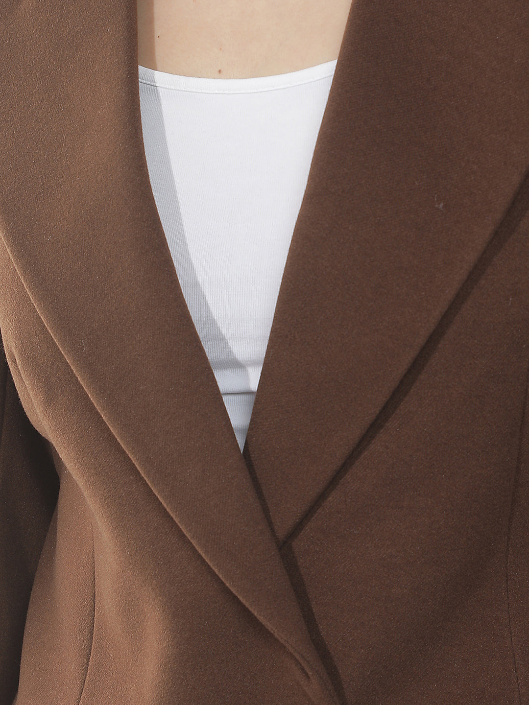 Brown Doblue Breasted Coat