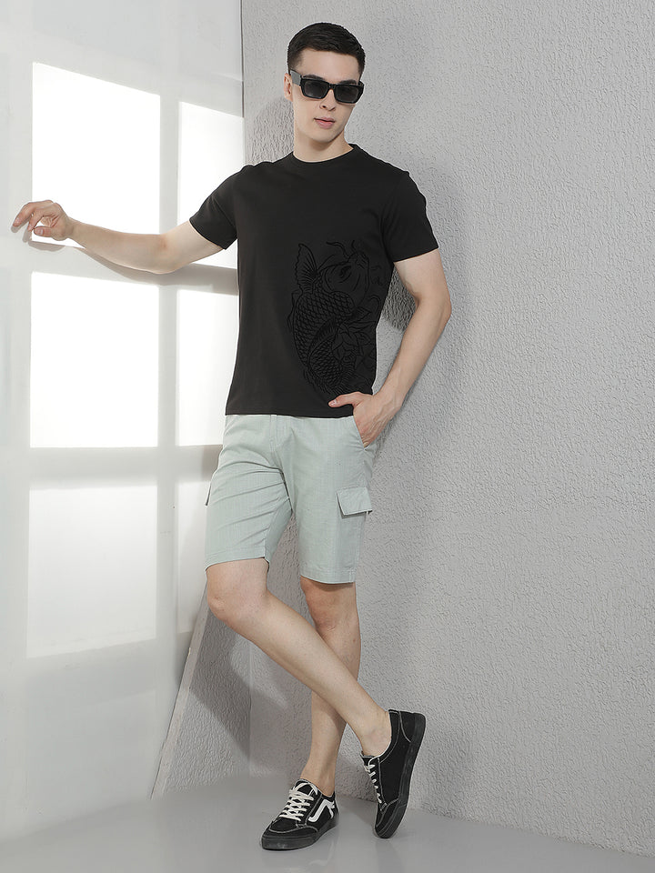 Olive 100% Cotton Shorts
