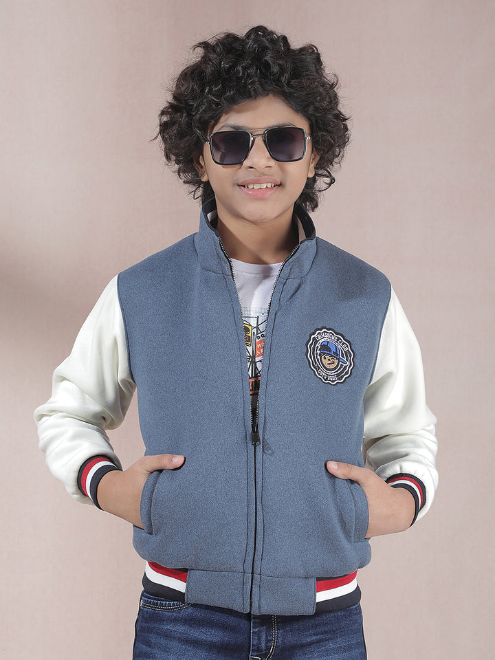 Streetline Blue Varsity Jacket