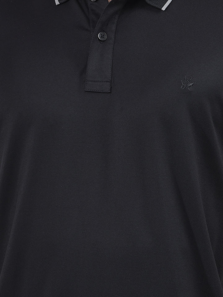Swanky Black Polo Neck T-Shirt