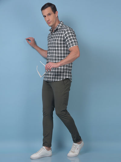 Green Checked 100% Cotton Shirt