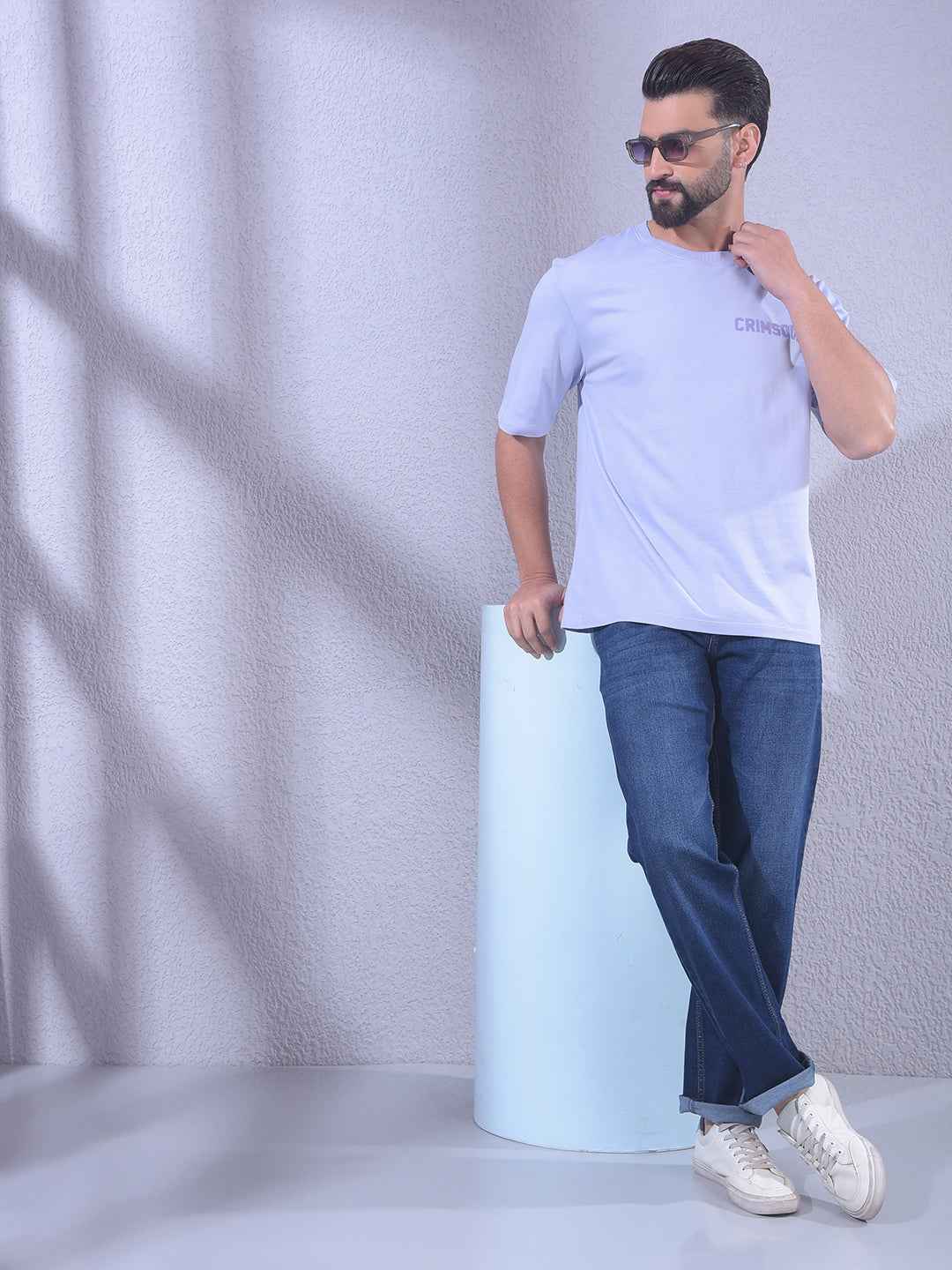 Blue Straight Vibrant Shade Jeans