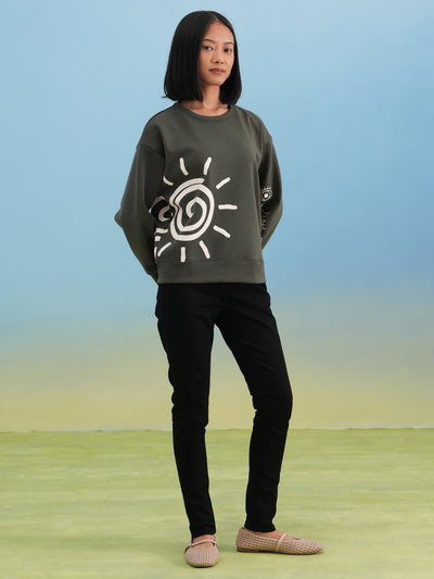 Celestial Graphic Sweatshirt