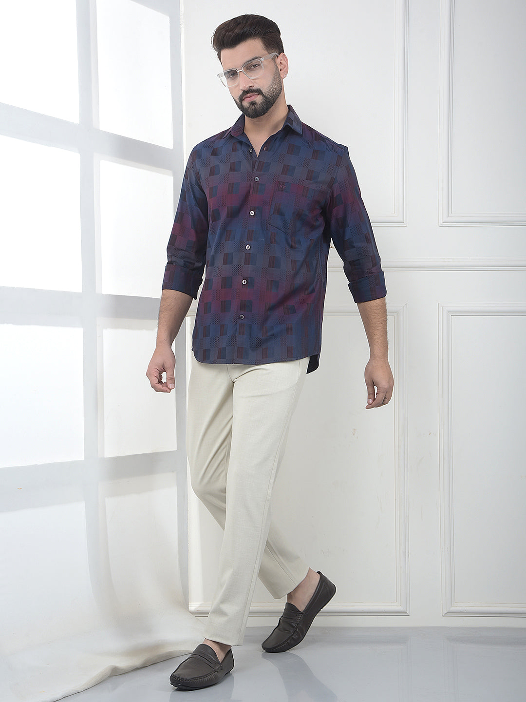 Mult-Color Printed 100% Cotton Shirt