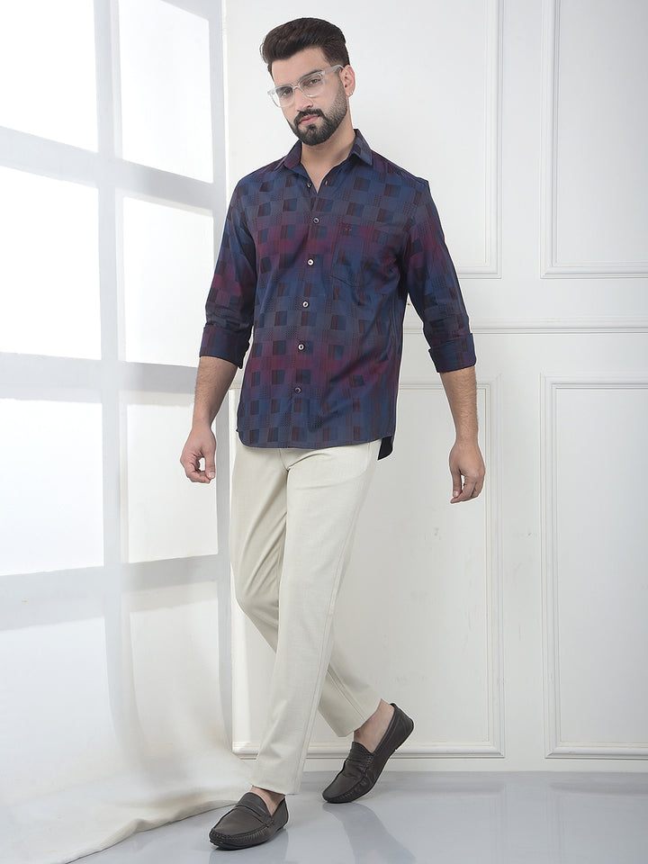 Mult-Color Printed 100% Cotton Shirt