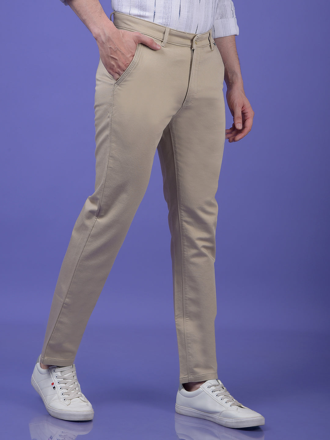 Bold Beige Trousers
