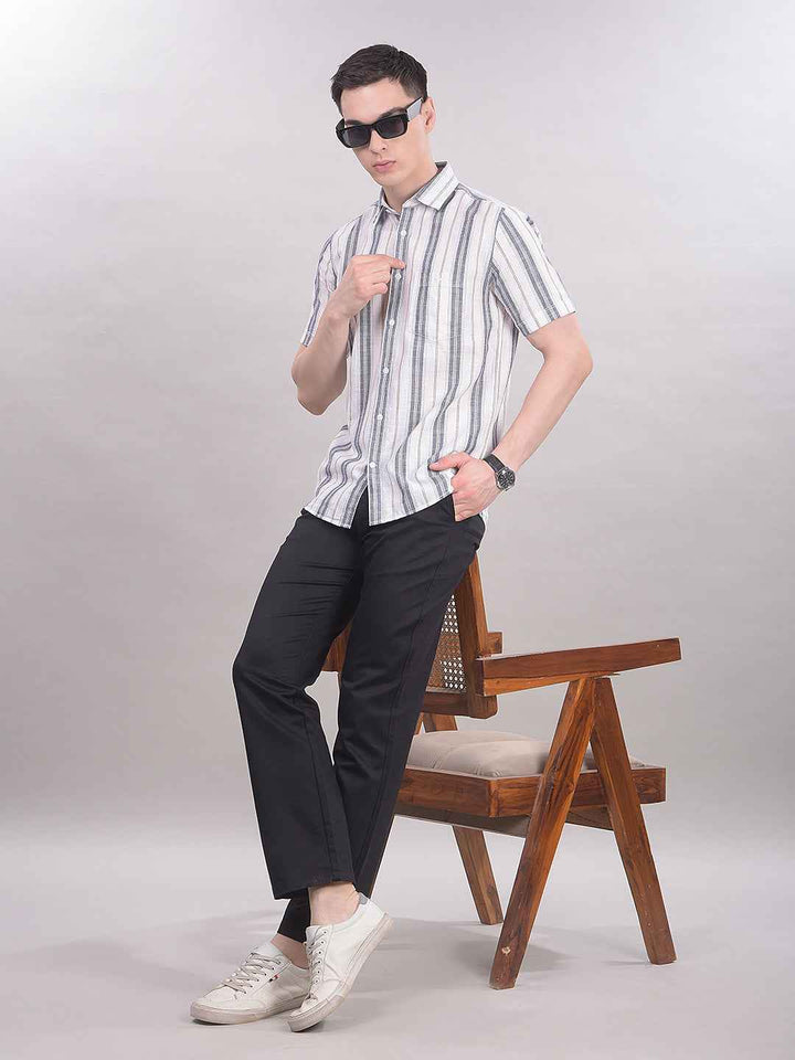 Black Straight Trousers