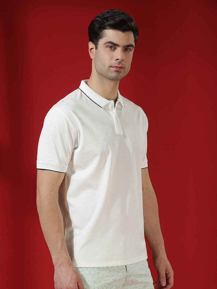 White Essential Polo T-Shirt