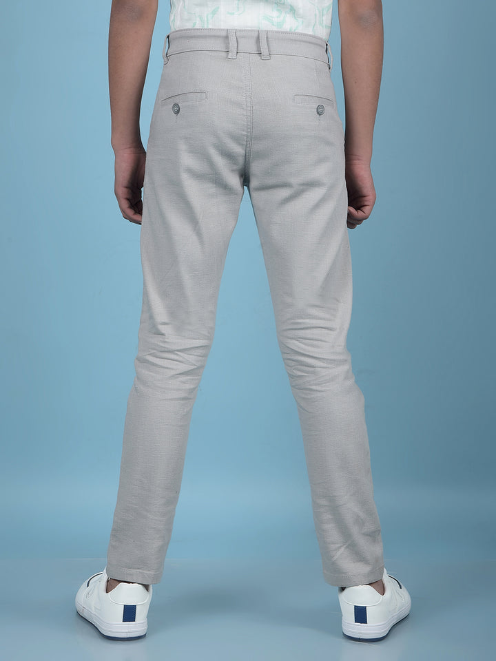 Grey Printed Trousers