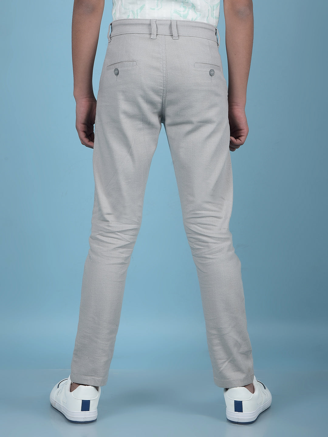 Grey Printed Trousers