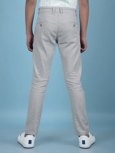 Grey Printed Trousers