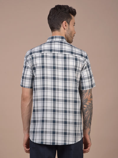 Grey Checked 100% Cotton Shirt