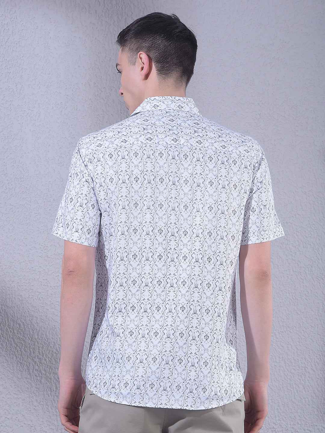 White Printed Shirt