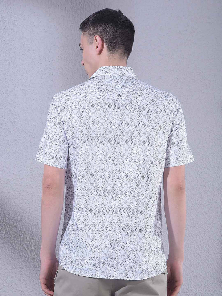 White Printed Shirt