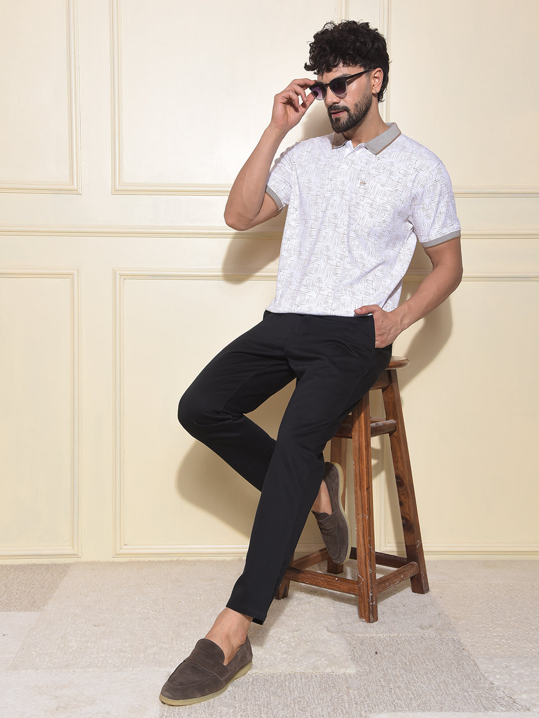 Modish Black chino Trousers