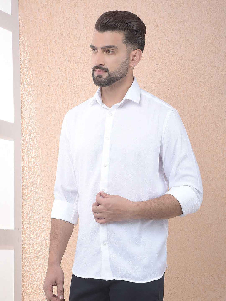 White Embroidered Shirt