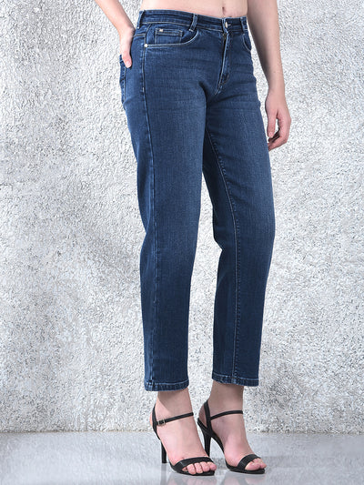Midnight Straight Crop Jeans