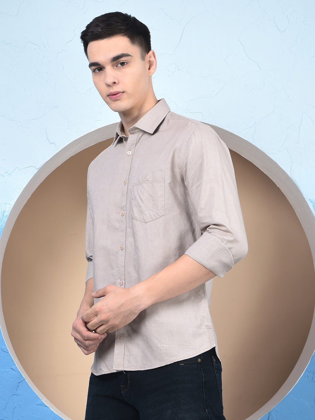 Fresh Beige Essential Shirt