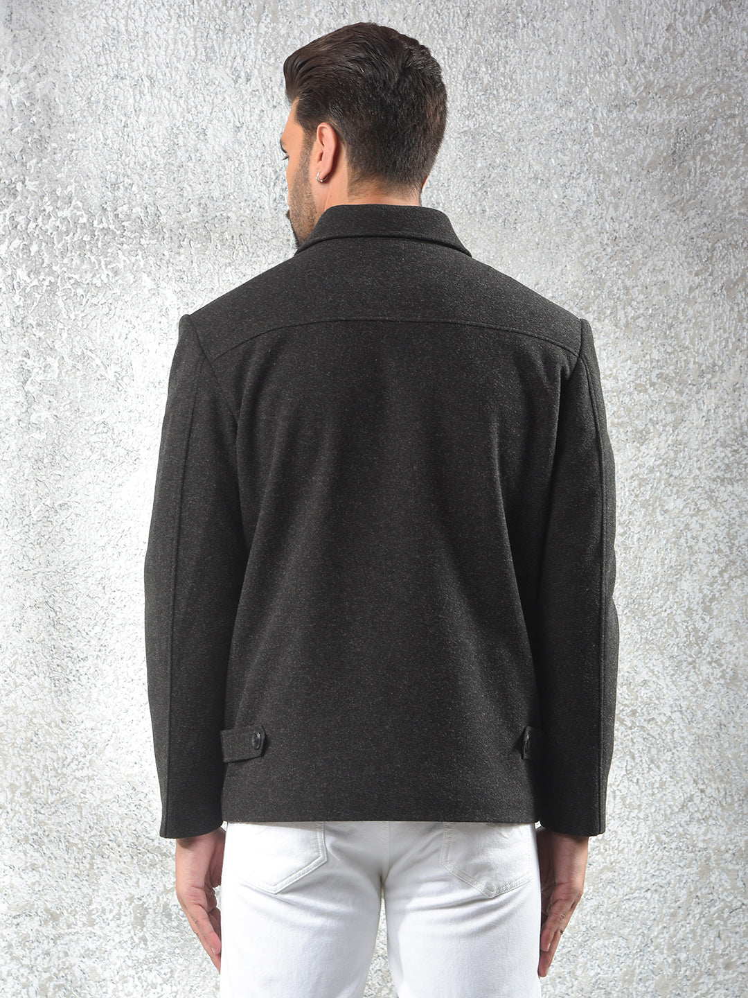 Relaxed Fit Black Shacket