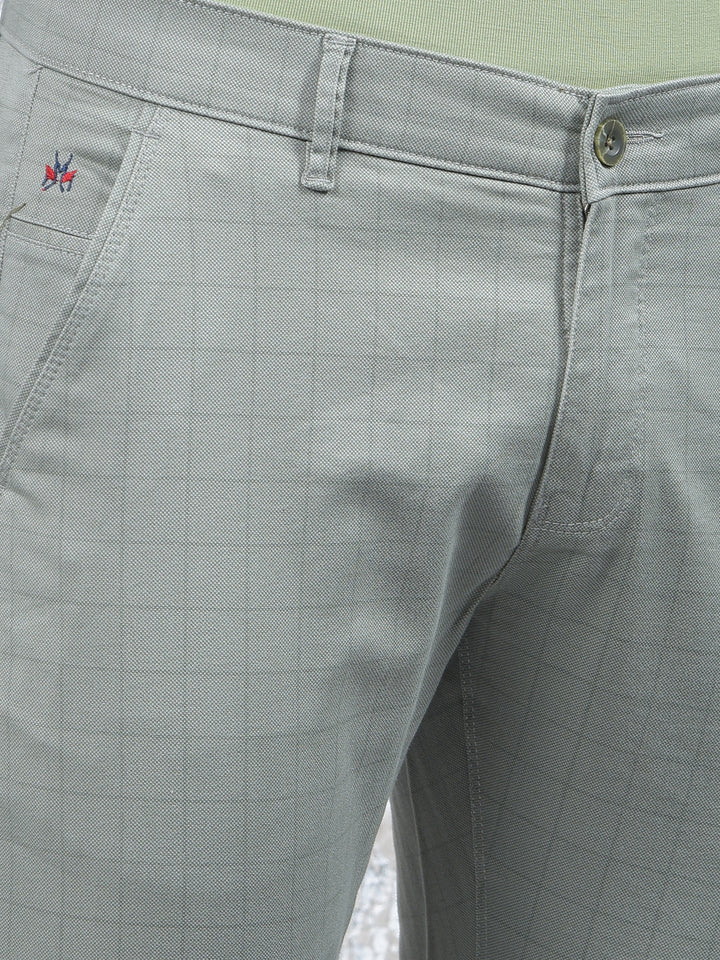 Beige Printed Trousers-Men Trousers-Crimsoune Club