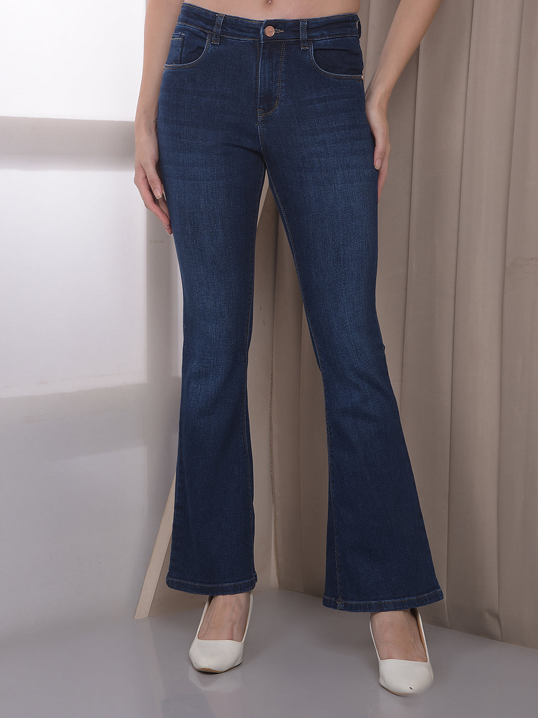 Soft Touch Blue Bootcut Jeans