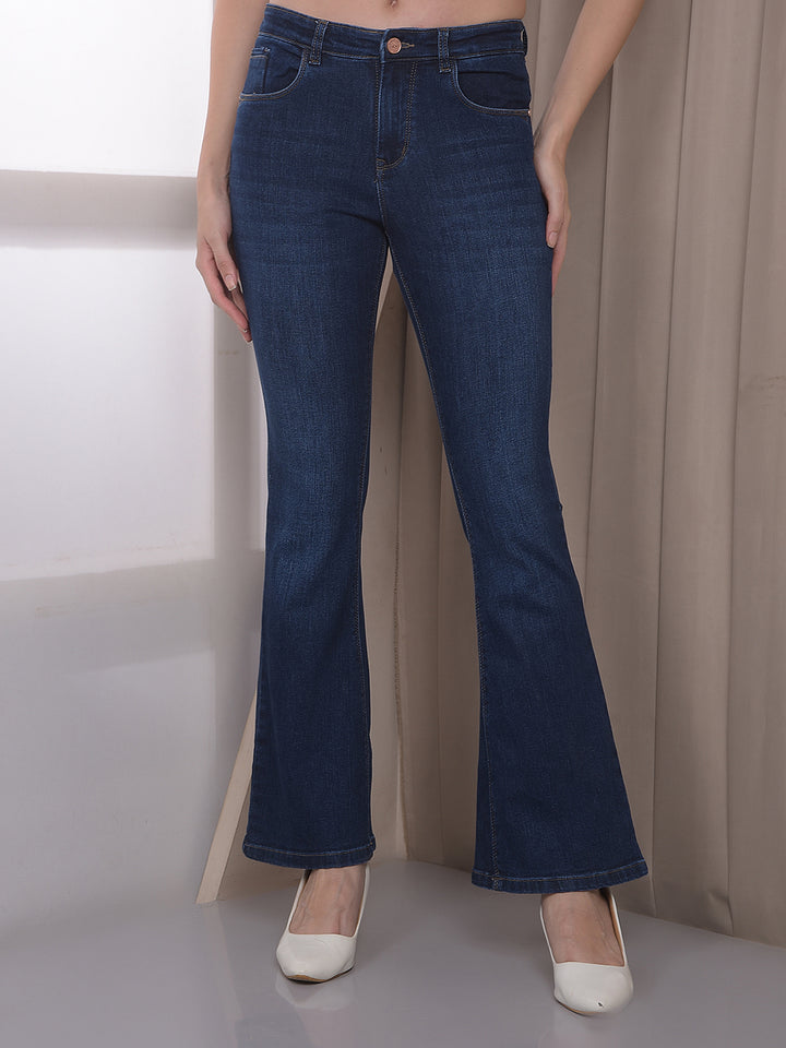Soft Touch Blue Bootcut Jeans