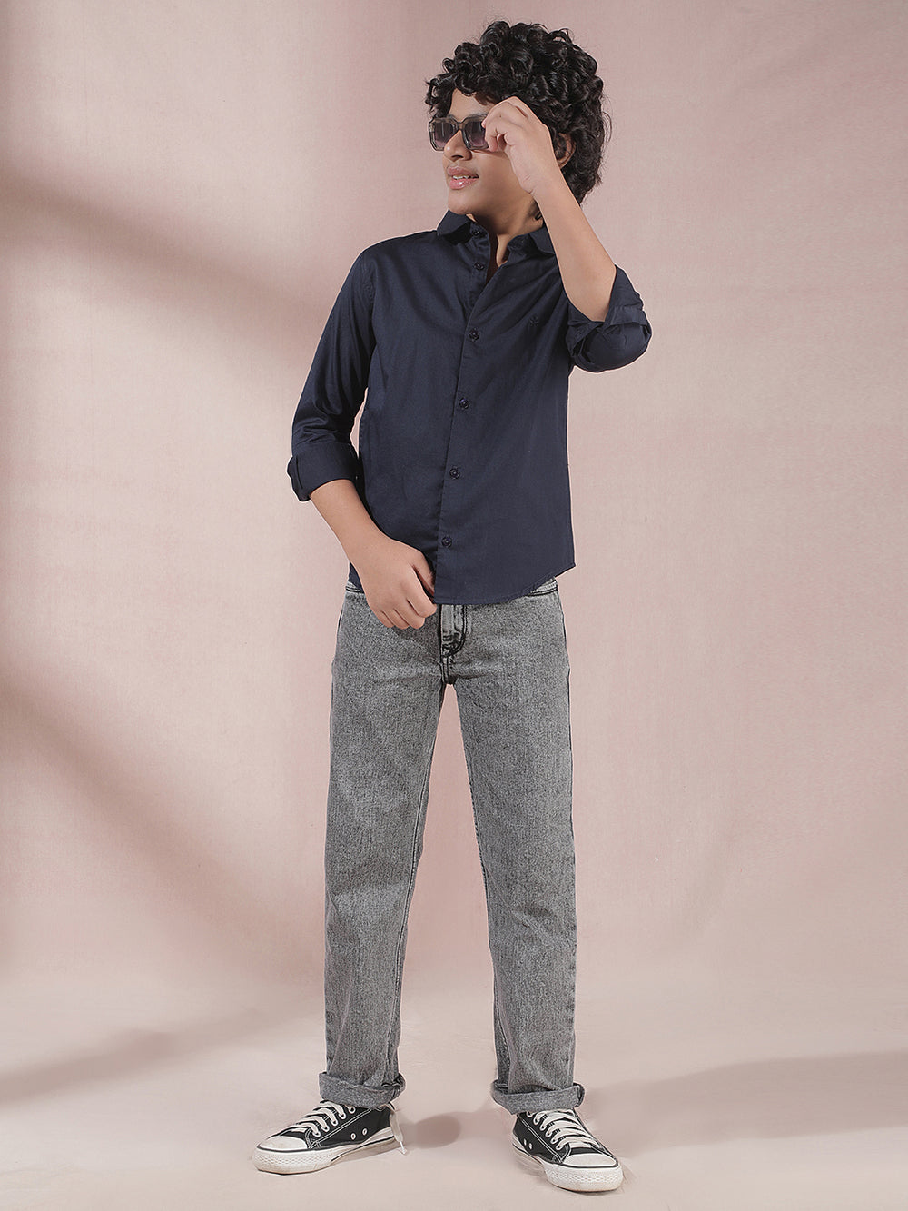 Blue 100% Cotton Shirt